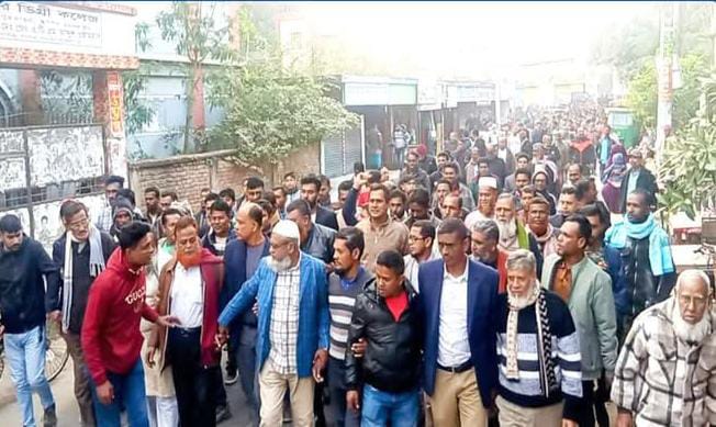 মাগুরার শ্রীপুরে মাগুরা জেলা বিএনপি’র আহ্বায়ক কমিটিকে স্বাগত জানিয়ে আনন্দ মিছিল