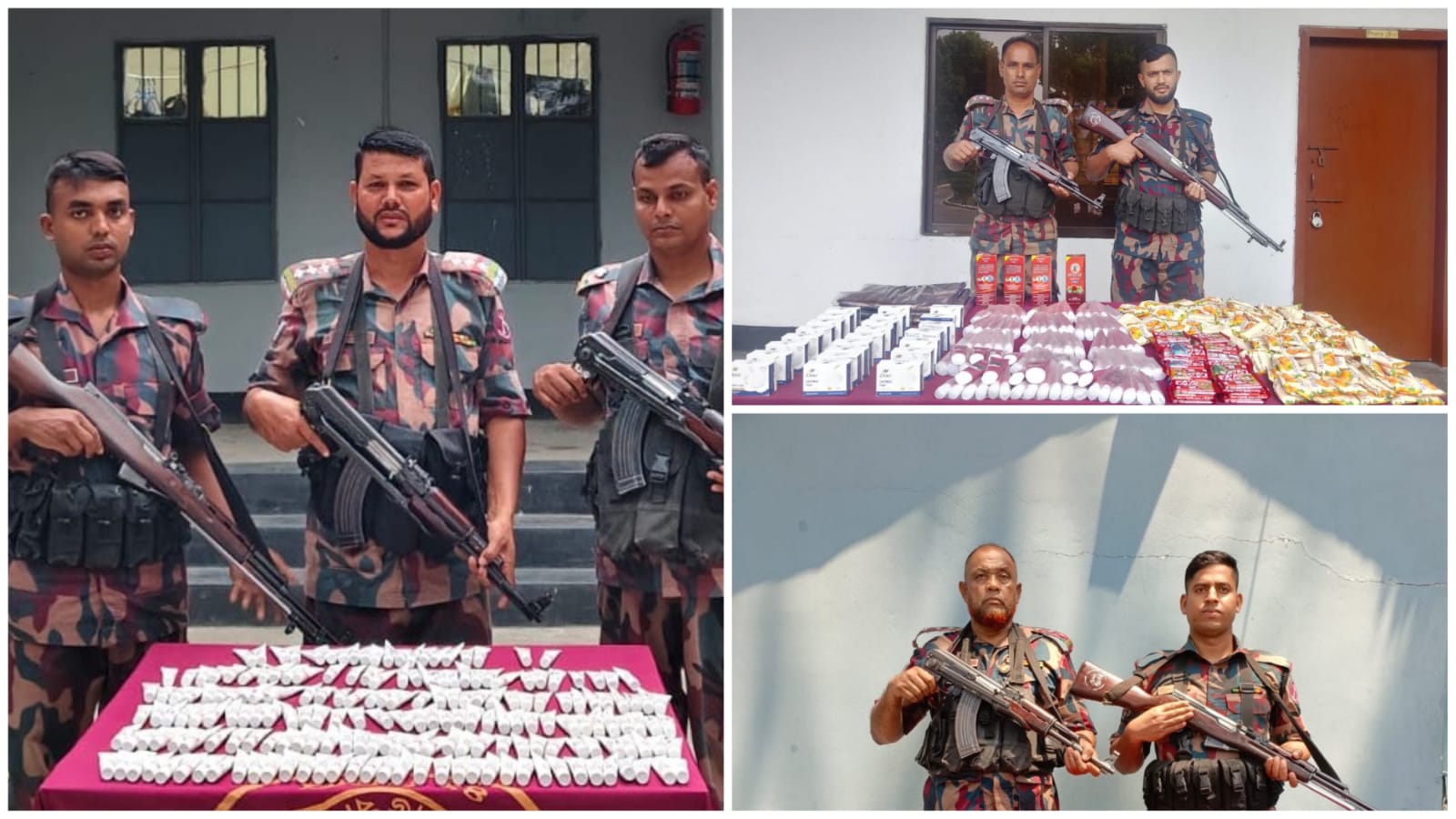 যশোরে বিজিবির অভিযান : ৯ লাখ টাকার চোরাচালানী মালামাল উদ্ধার