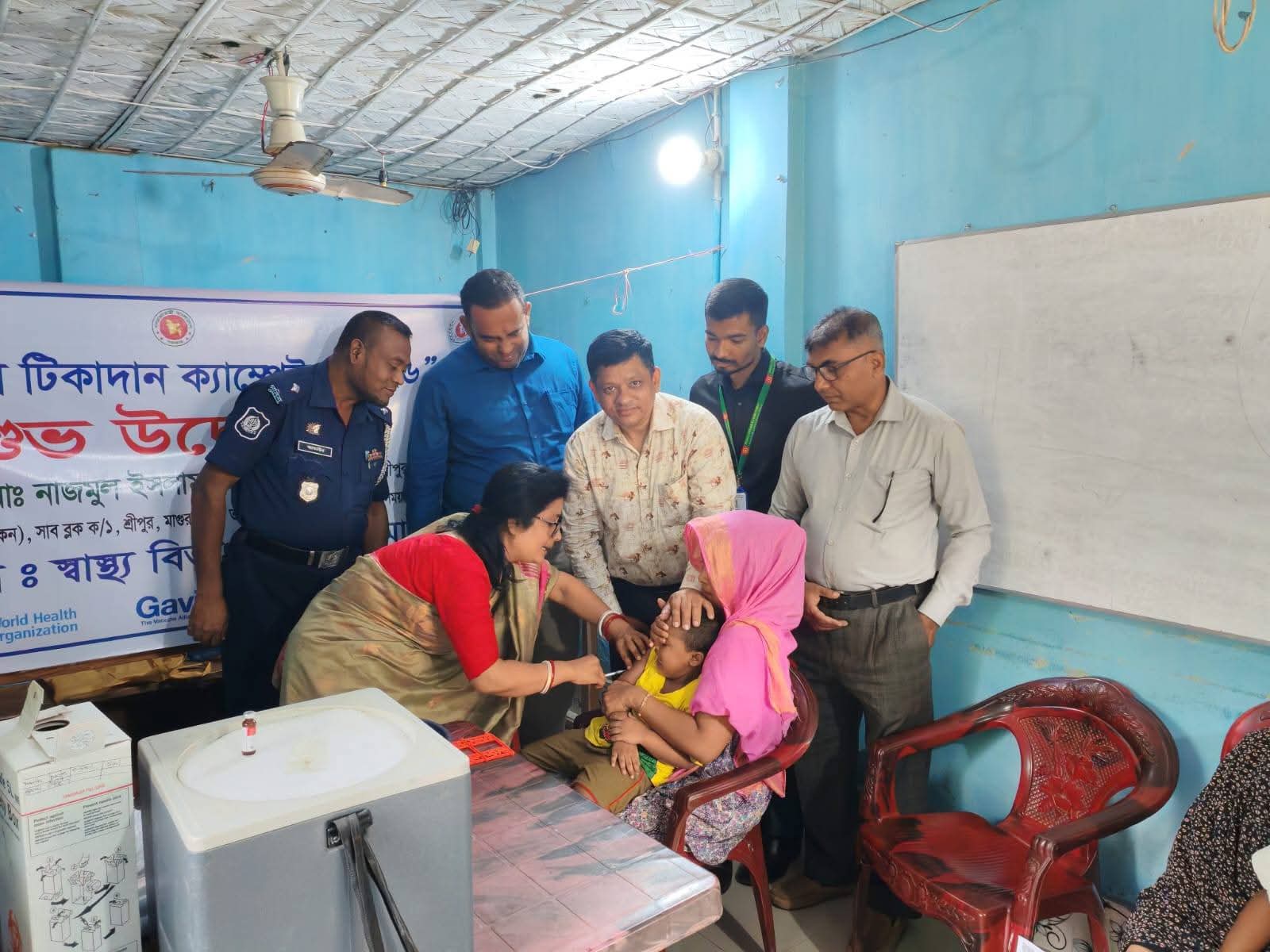 শ্রীপুরে হাম রুবেলা টিকদান ক্যাম্পেইন-২০২৬ এর উদ্বোধন