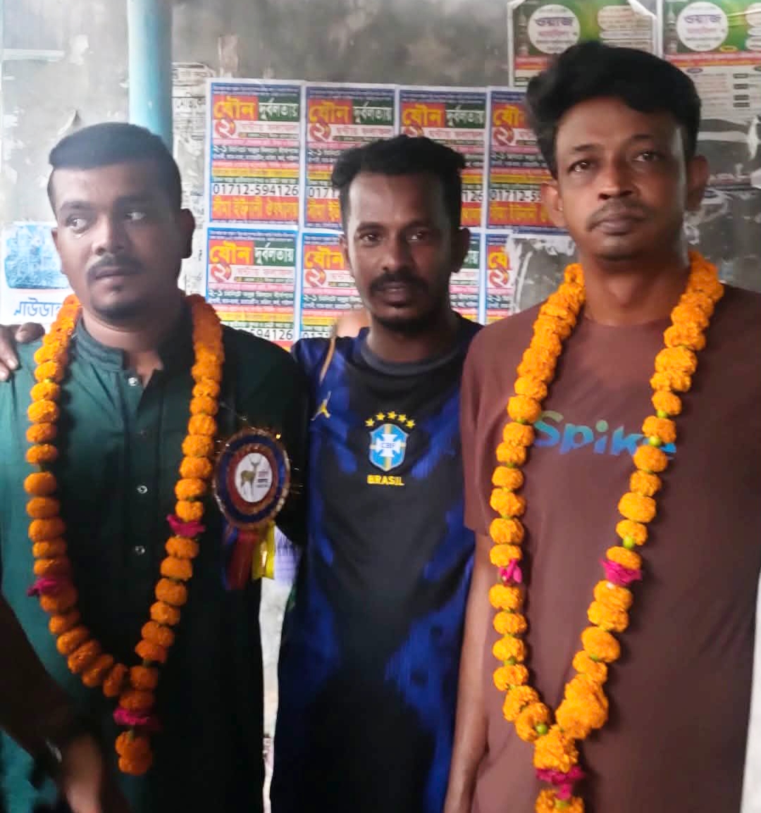 মাধবকাটি বাজার দোকান মালিক সমিতির নির্বাচনে সভাপতি নির্বাচিত ইকবাল আনোয়ার সুমন