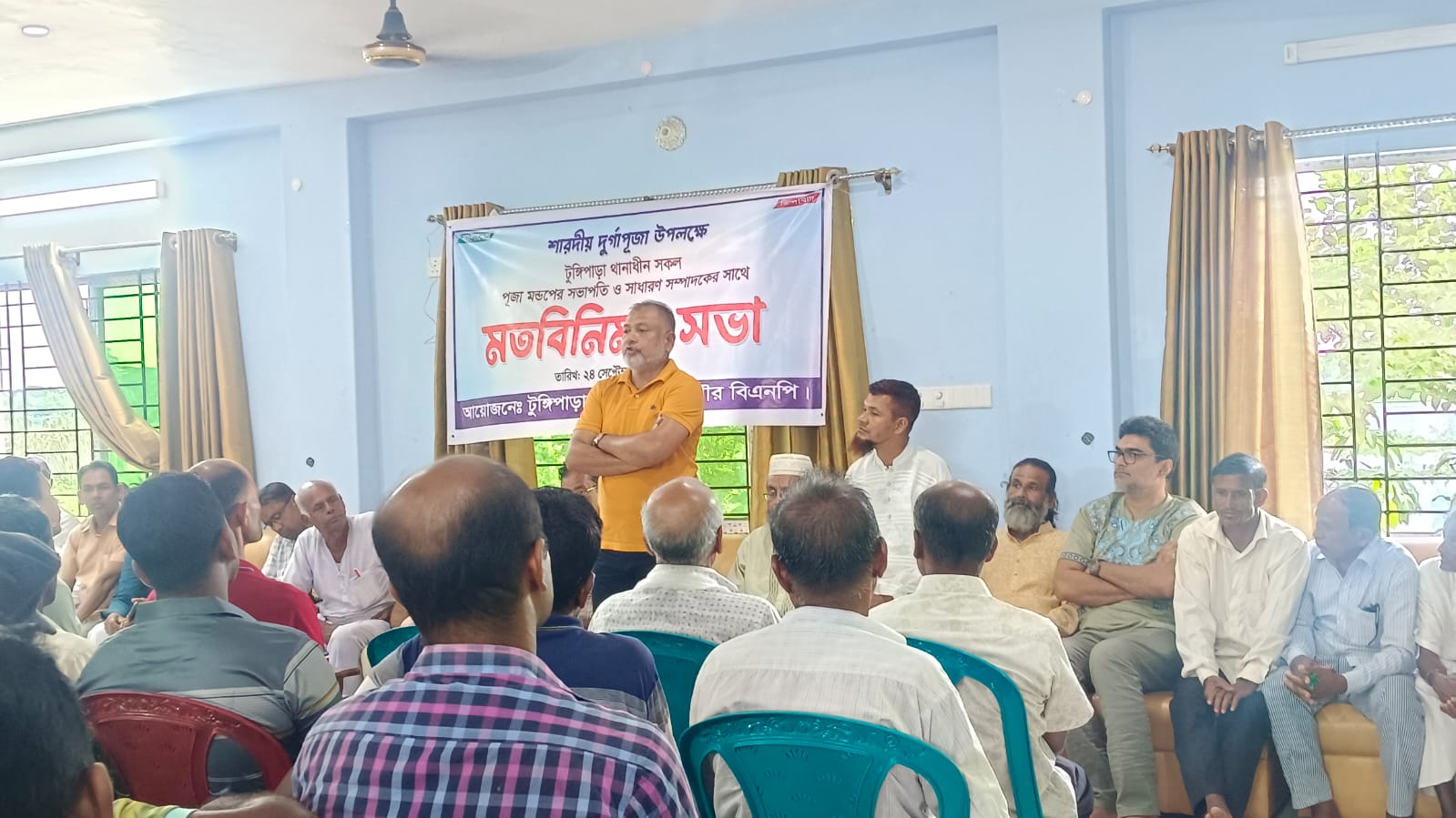 গোপালগঞ্জের টুঙ্গিপাড়ায় ৮৯টি পূজা মন্ডপের সভাপতি সম্পাদকের সাথে এসএম জিলানীর মত বিনিময় 