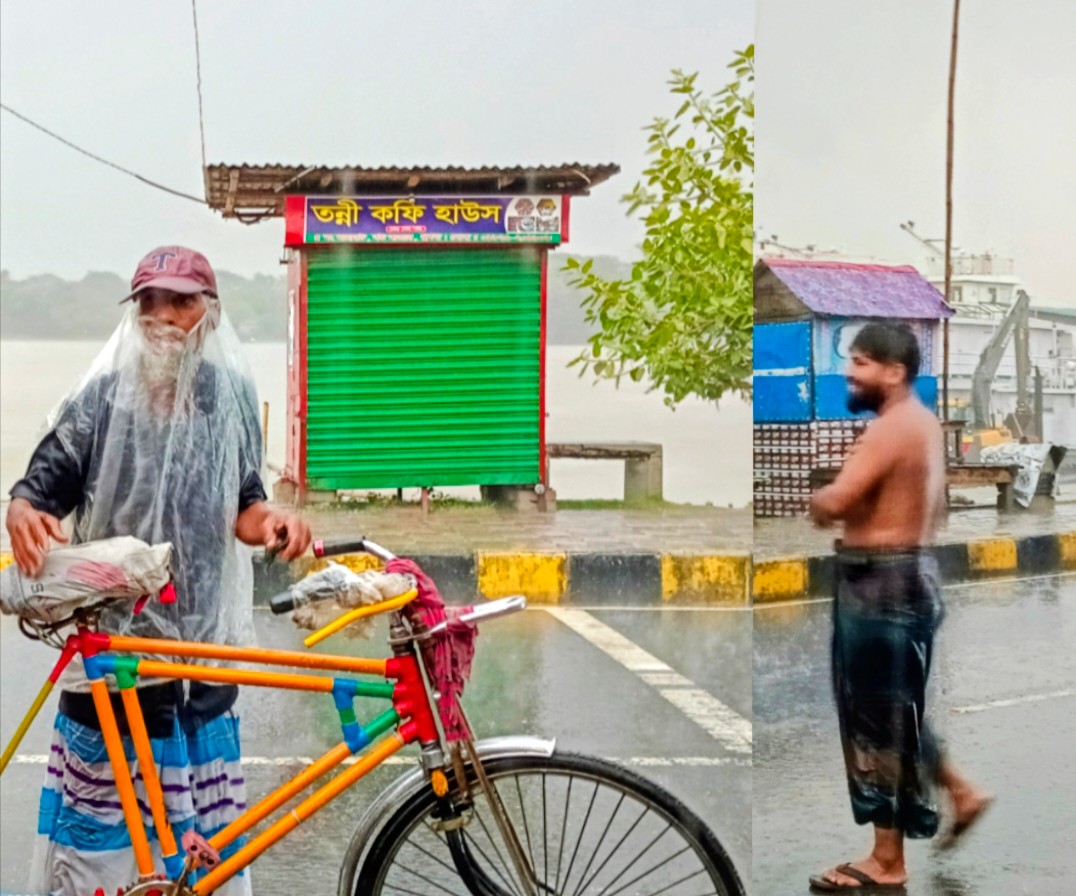 খুলনায় বজ্রসহ বৃষ্টিতে স্বস্তি ফিরেছে জনজীবনে
