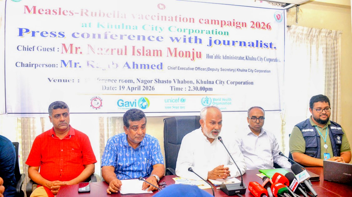 খুলনায় হাম-রুবেলা টিকাদান ক্যাম্পেইন শুরু