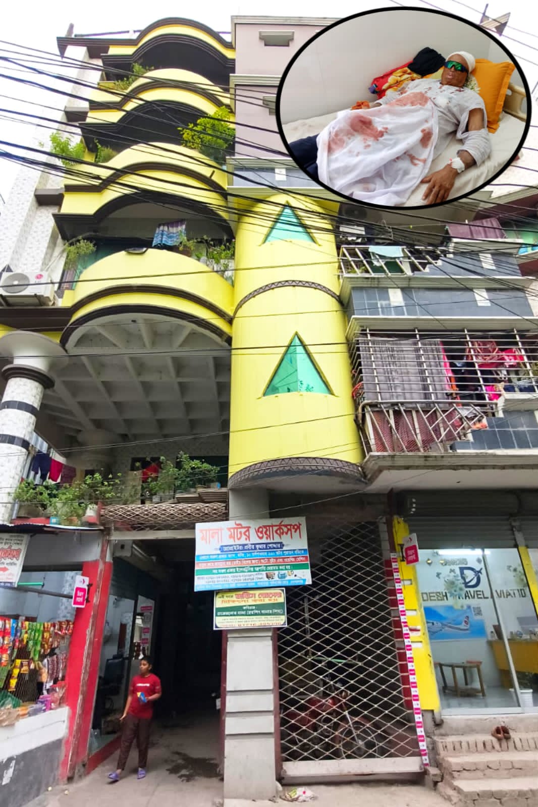 আমেরিকান প্রবাসীর বিলাস বহুল বাড়ি ও নগদ অর্থ হাতিয়ে নিতে তাকে কুপিয়ে হত্যা চেষ্টার অভিযোগ সাবেক স্ত্রী ও স্বজনদের বিরুদ্ধে