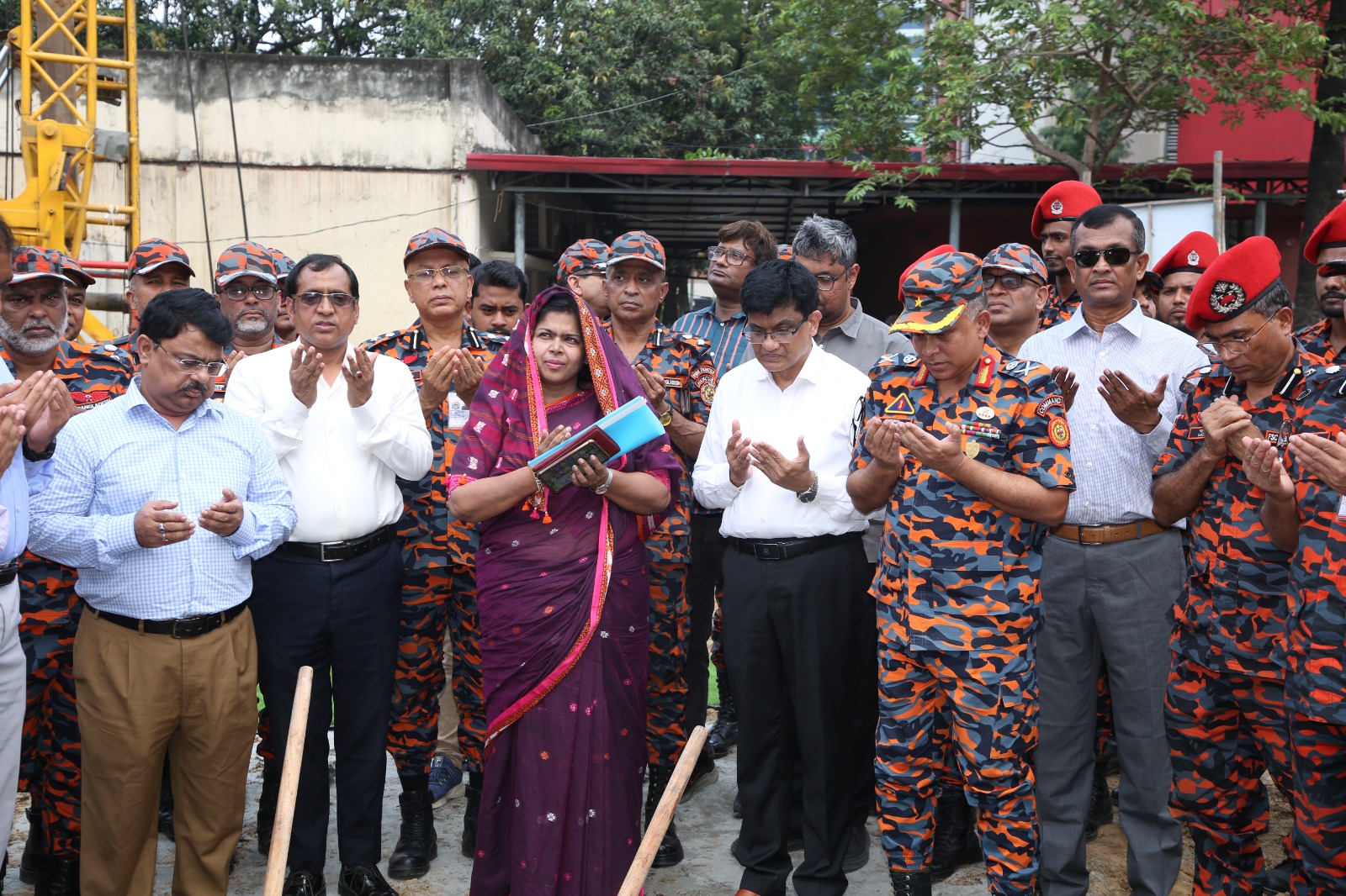 ফায়ার সার্ভিসের জন্য ১২ তলা আবাসিক ভবন নির্মাণের শুভ উদ্বোধন