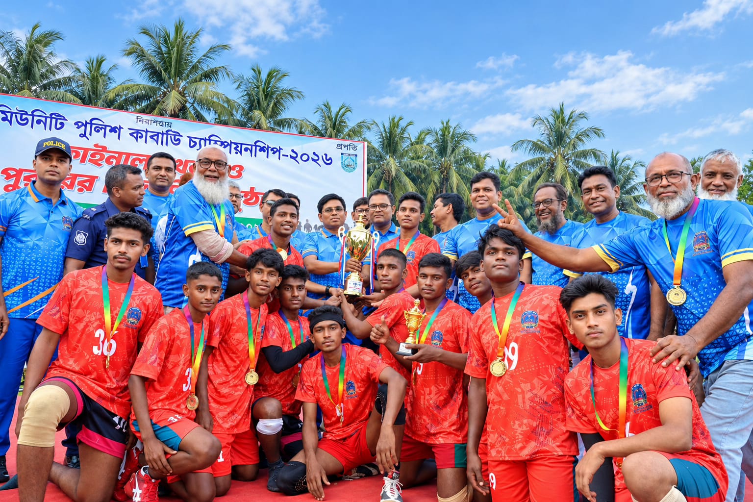 গোপালগঞ্জ জেলা পুলিশের ১ম কমিউনিটি পুলিশ কাবাডি চ্যাম্পিয়নশিপ- ২০২৬ এর ফাইনাল খেলা ও পুরস্কার বিতরণ অনুষ্ঠিত