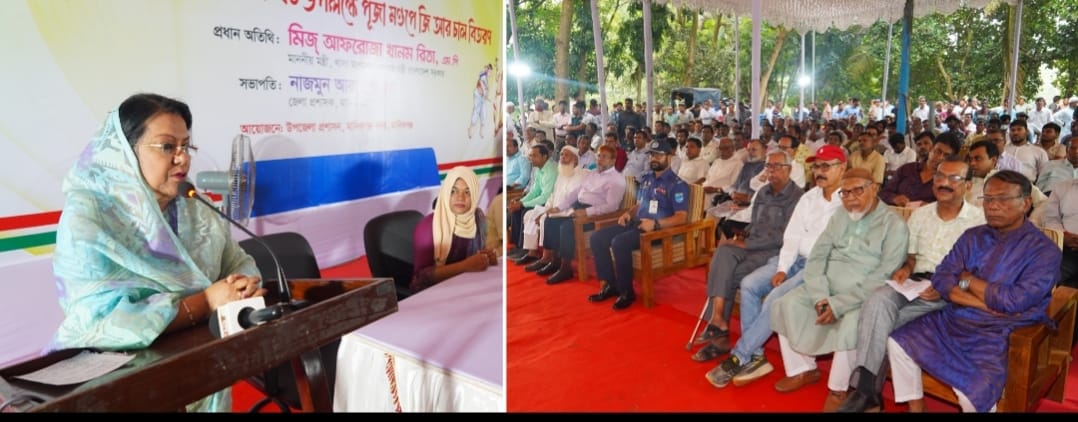 ধর্মীয় সম্প্রীতির মধ্য দিয়ে দুর্গাপূজা উদ্‌যাপনের আহ্বান খাদ্যমন্ত্রীর, ১২৫ পূজামণ্ডপে জিআর চাল বিতরণ