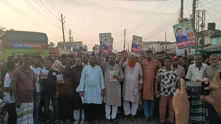 রূপসার নৈহাটি ইউনিয়নে চেয়ারম্যান প্রার্থী মোল্লা সাইফুর রহমানের নির্বাচনী প্রচারণা
